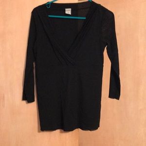 Maternity black top